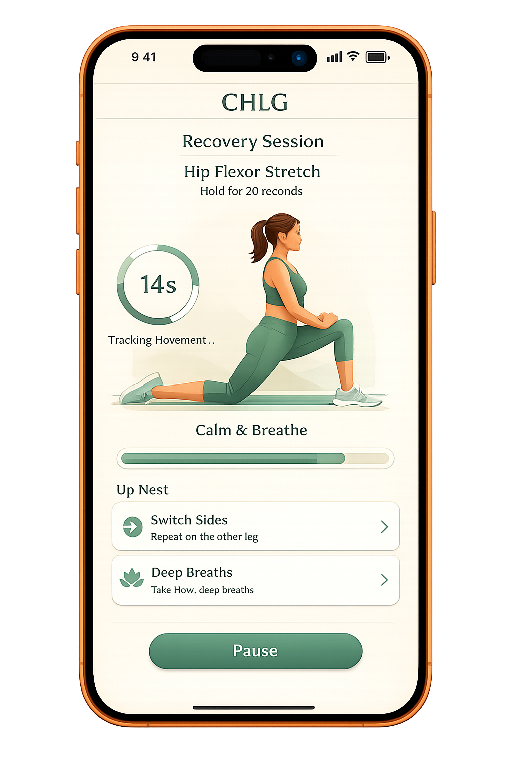 CHLG Health guided action screen