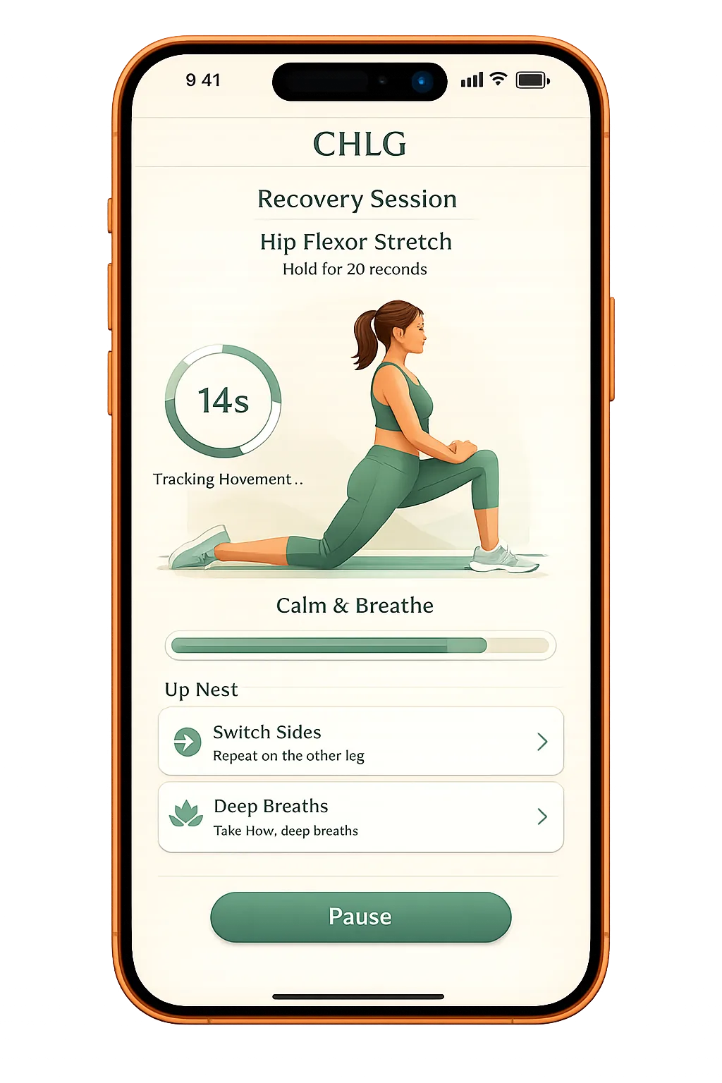 CHLG Health guided action screen